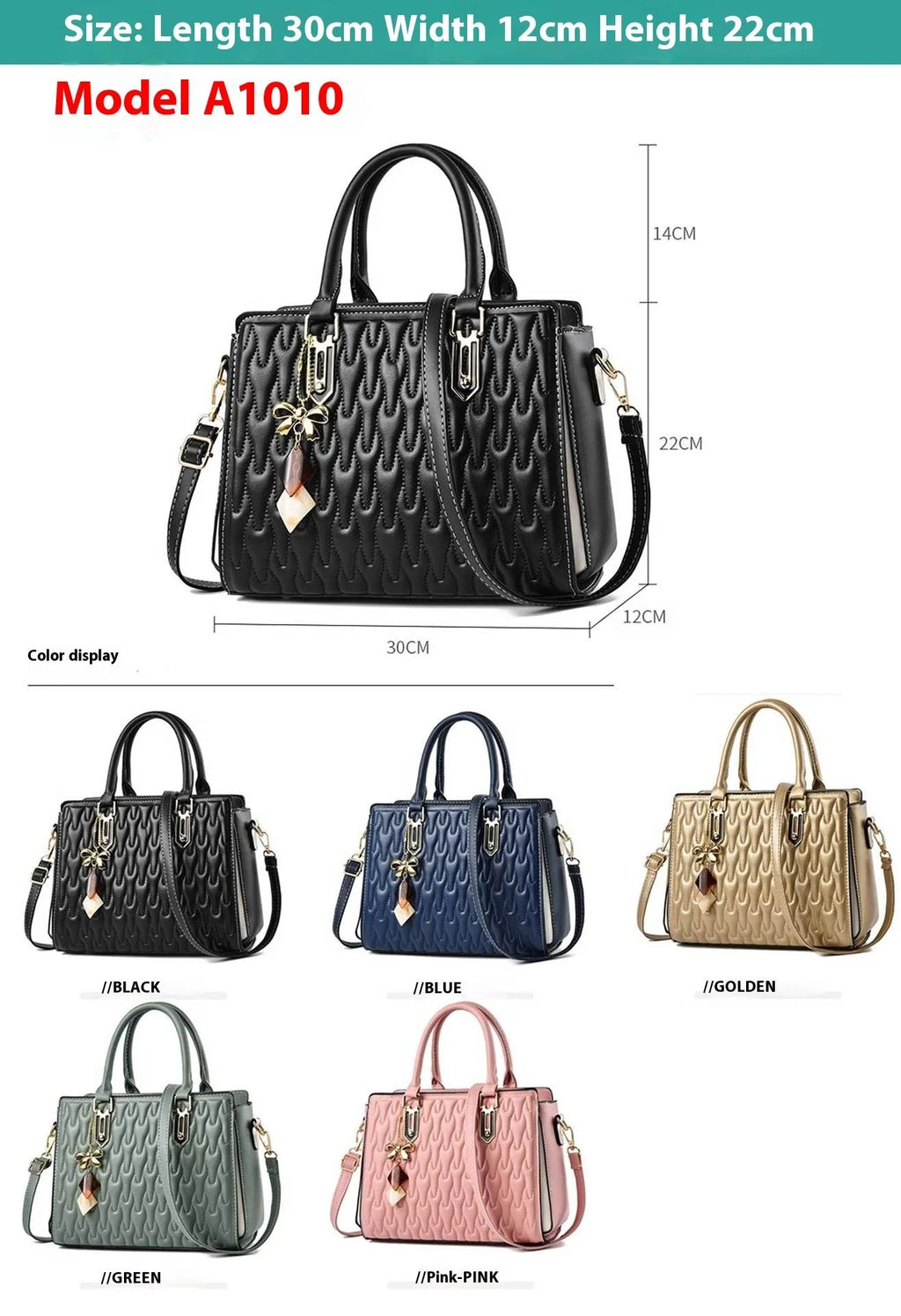 Women's large capacity shoulder messenger bag in street trend style with sandwich pocket design