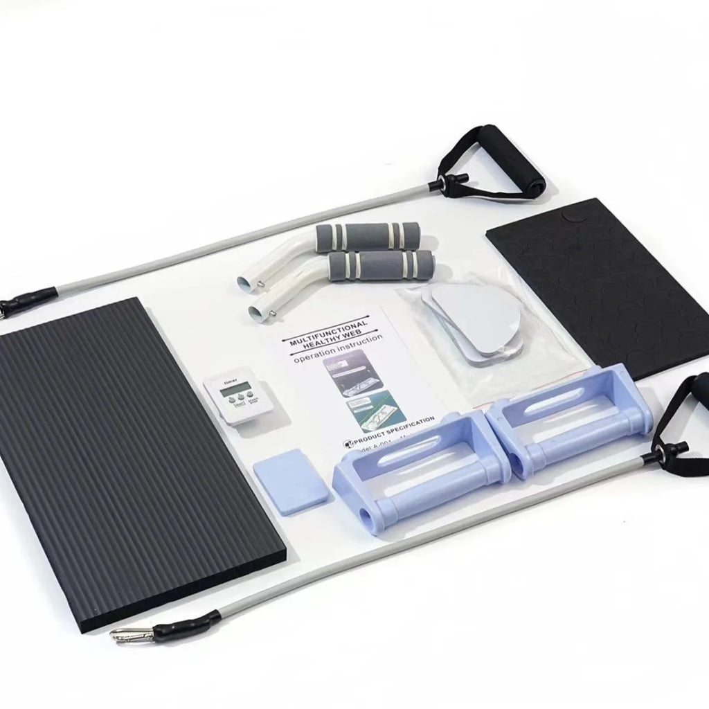 Foldable PP belly panel board in black, pink and purple colour options for portable abdominal training