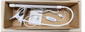 Black and white USB LED desk lamp with 26cm length for study use