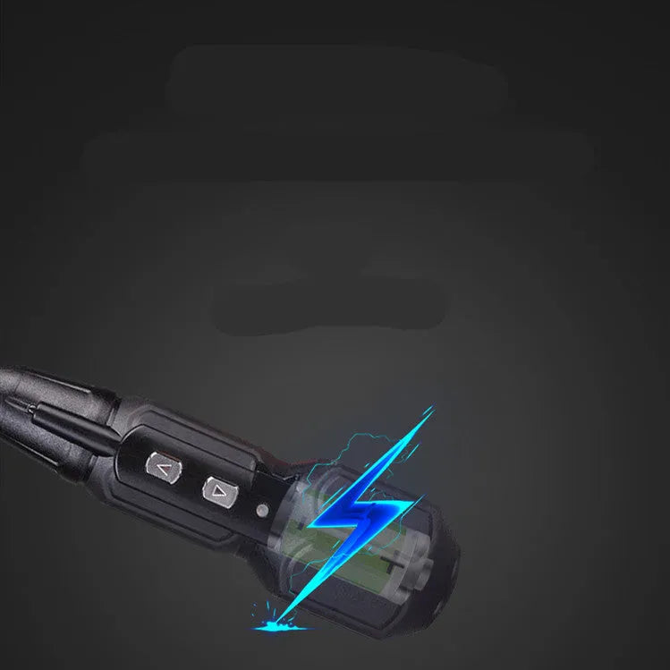 Black and blue alloy steel straight handle 36V electric screwdriver with lithium battery