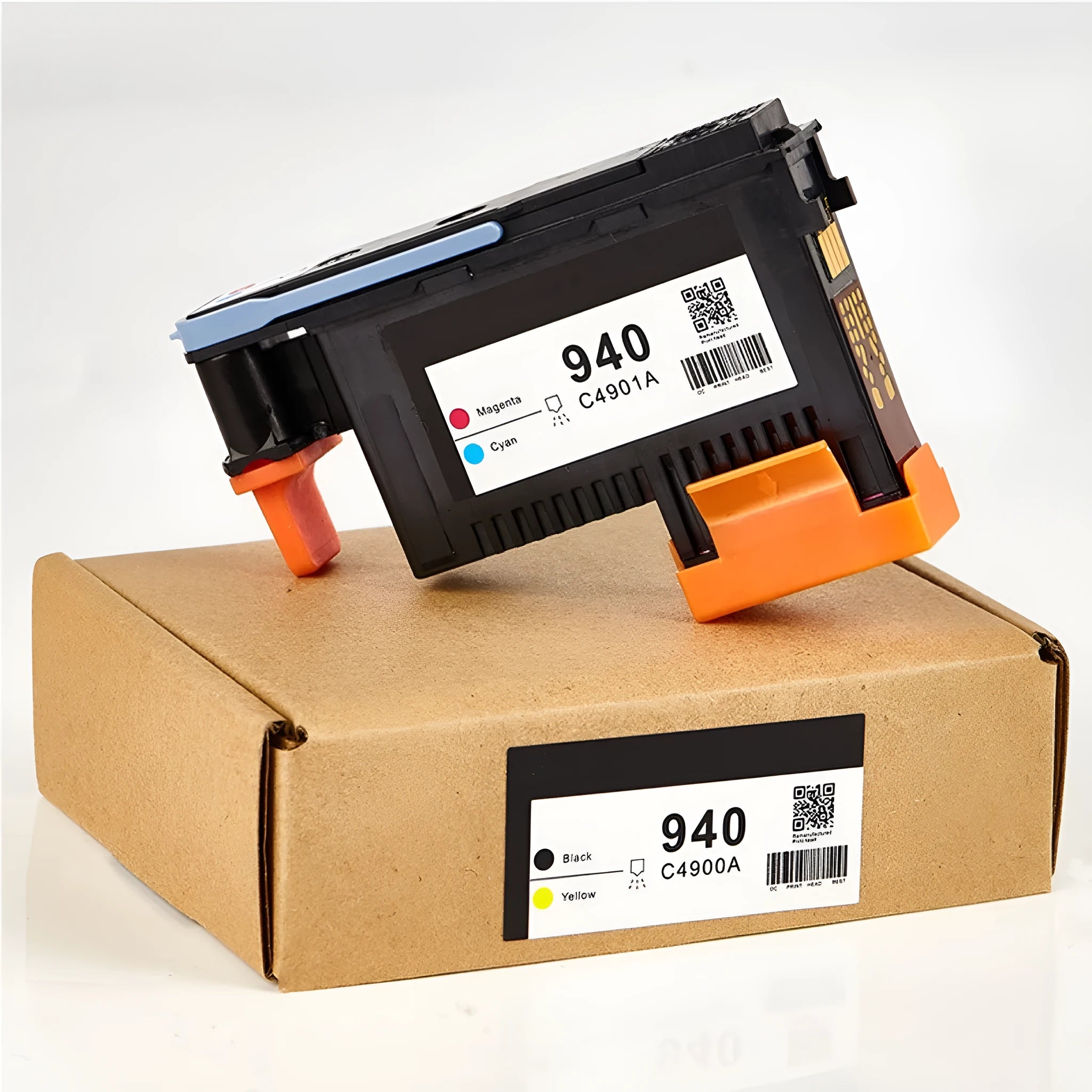 HP940 compatible printing nozzle for C4900A C4901A models in black and yellow.