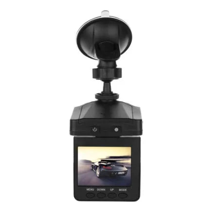 H198 HD six-light infrared night vision car dashboard camera recorder on a windscreen
