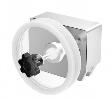 Ultrasonic cleaning machine with temperature control dials and single cleaning slot for vinyl records
