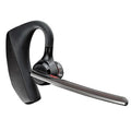 Black Bluetooth sports in-ear headphones with a plastic housing and visible USB port.