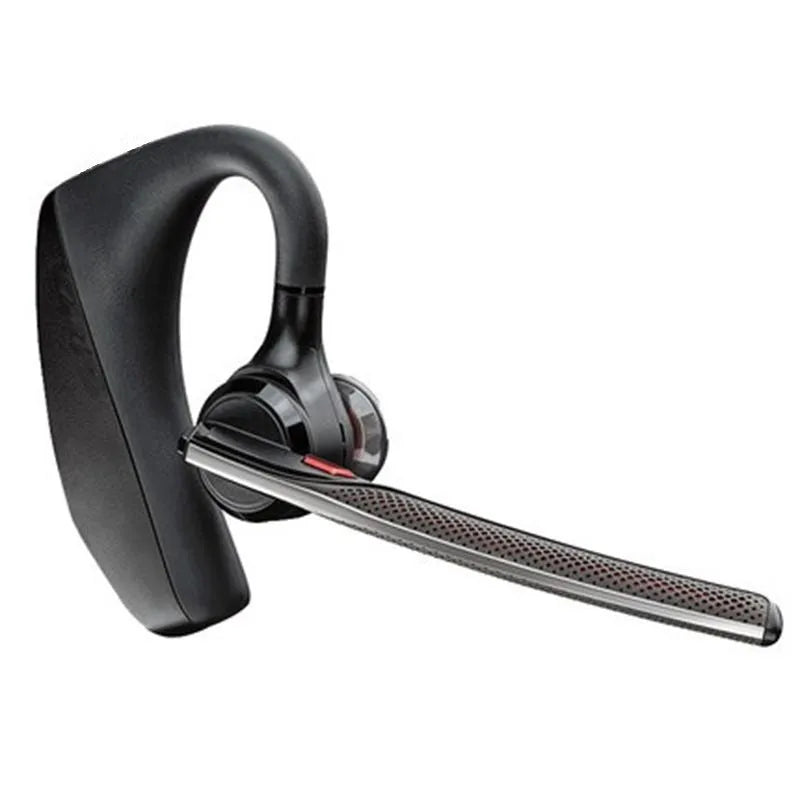 Black Bluetooth sports in-ear headphones with a plastic housing and visible USB port.