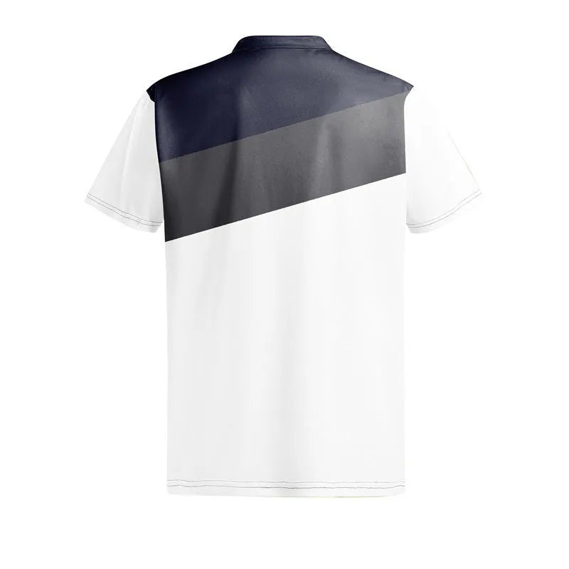 Men's 3D digitally printed loose fit short sleeve T-shirt in LM-PL047 colour