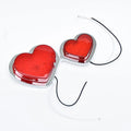 12V Japanese-style heart-shaped modified auto fender LED sidelight in red colour