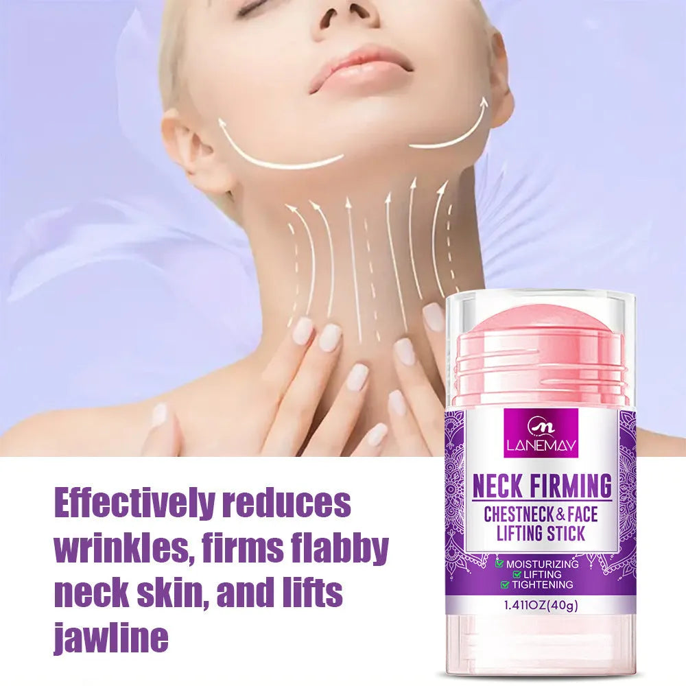 Neck firming cream 40g anti-wrinkle brightening moisture treatment in white packaging