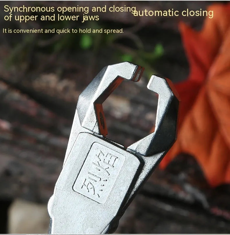 Alloy archery release aid with two-axis harpoon clip mechanism