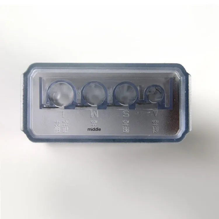 Four-hole geometric pencil sharpener with four blades for art sketching projects