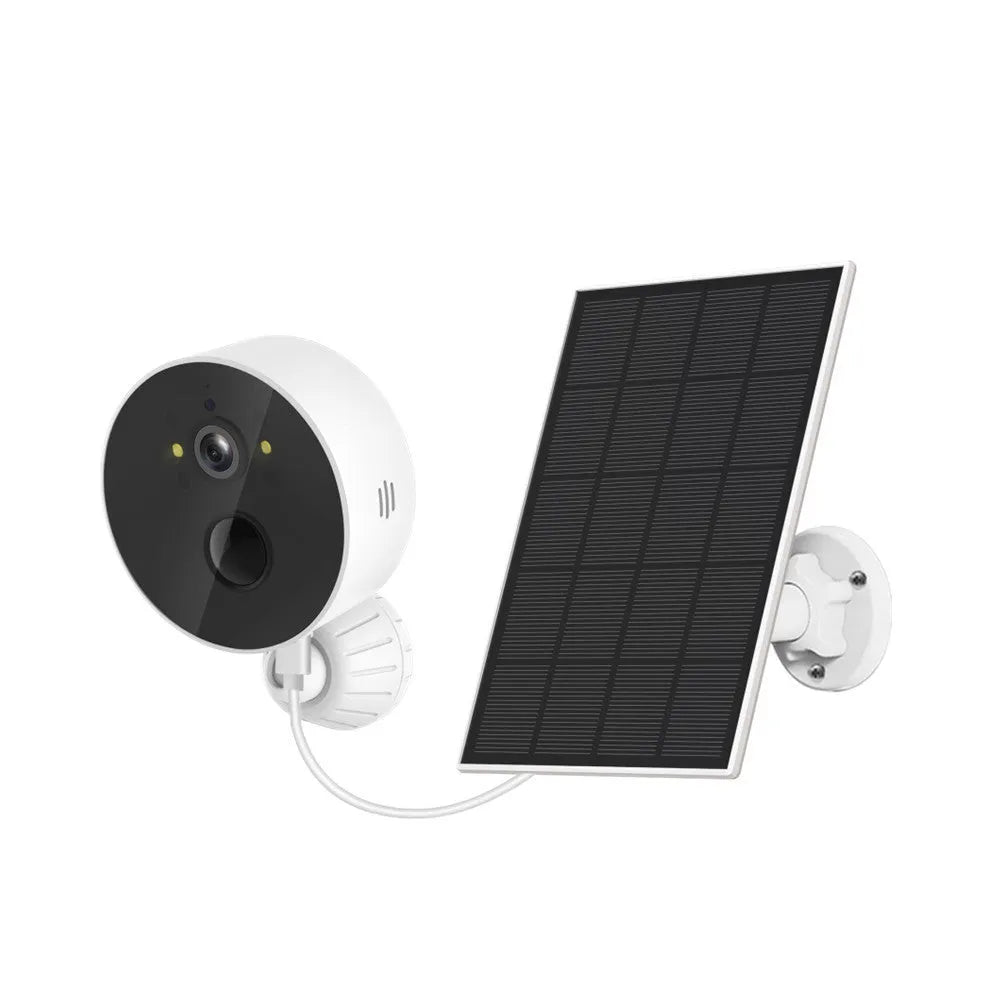 Solar panel and 1080P outdoor security camera system for low power consumption monitoring