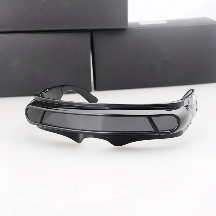 Black PC frame polarised sports sunglasses with colour film lenses in three mercury colour options