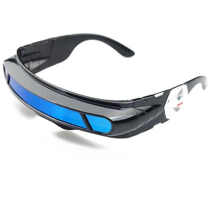 Black PC frame polarised sports sunglasses with colour film lenses in three mercury colour options