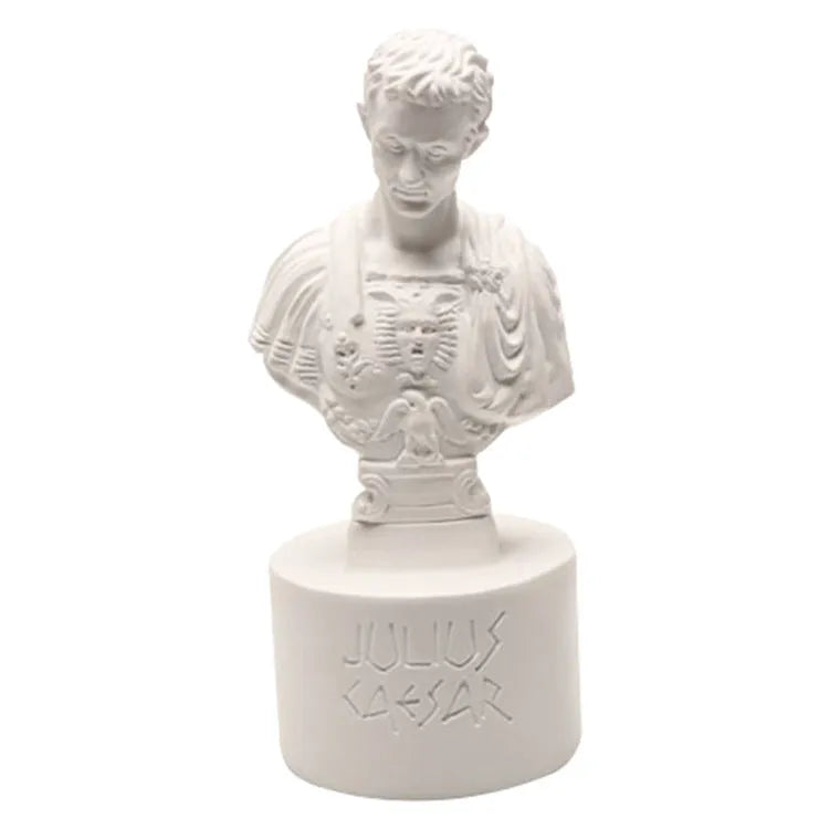White American character modelling pen holder for desk organisation