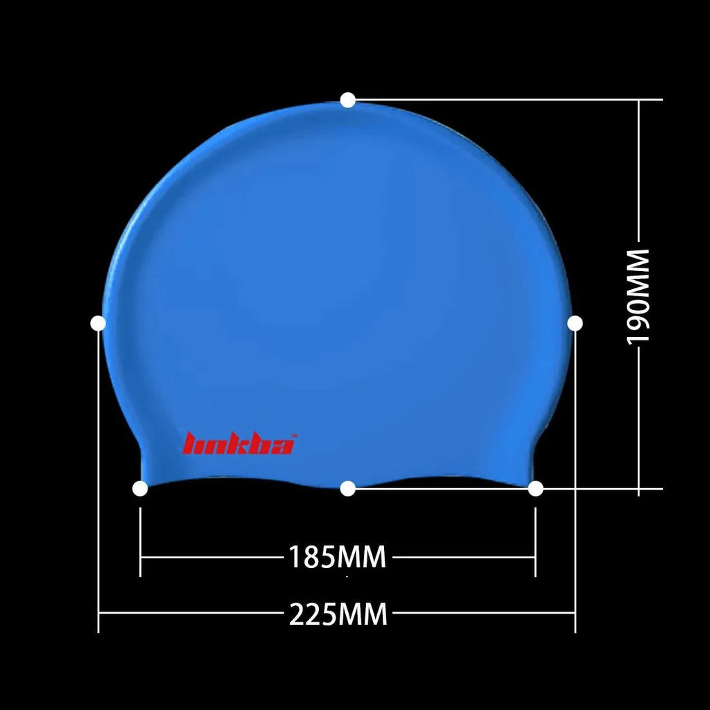Silicone swimming cap with waterproof earmuffs in multiple colours