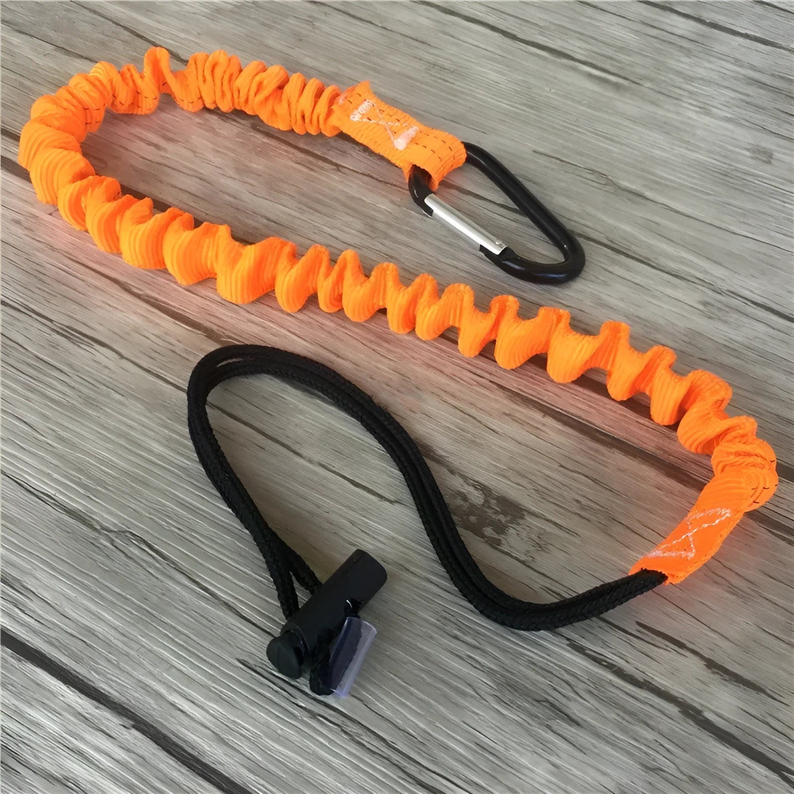 Orange 90cm fishing rod safety rope with anti-separation design