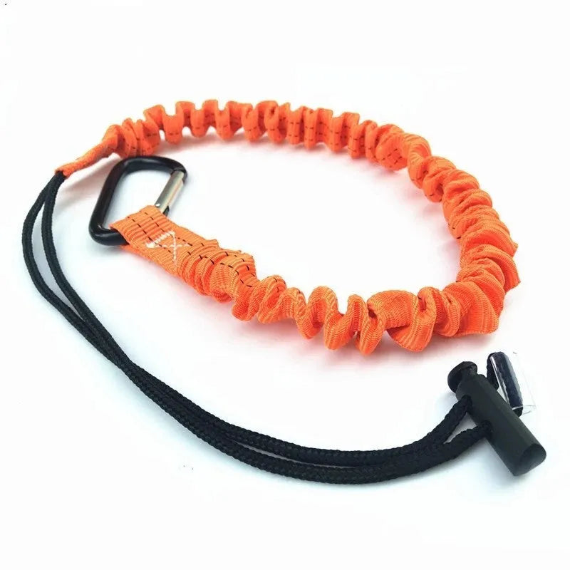 Orange 90cm fishing rod safety rope with anti-separation design