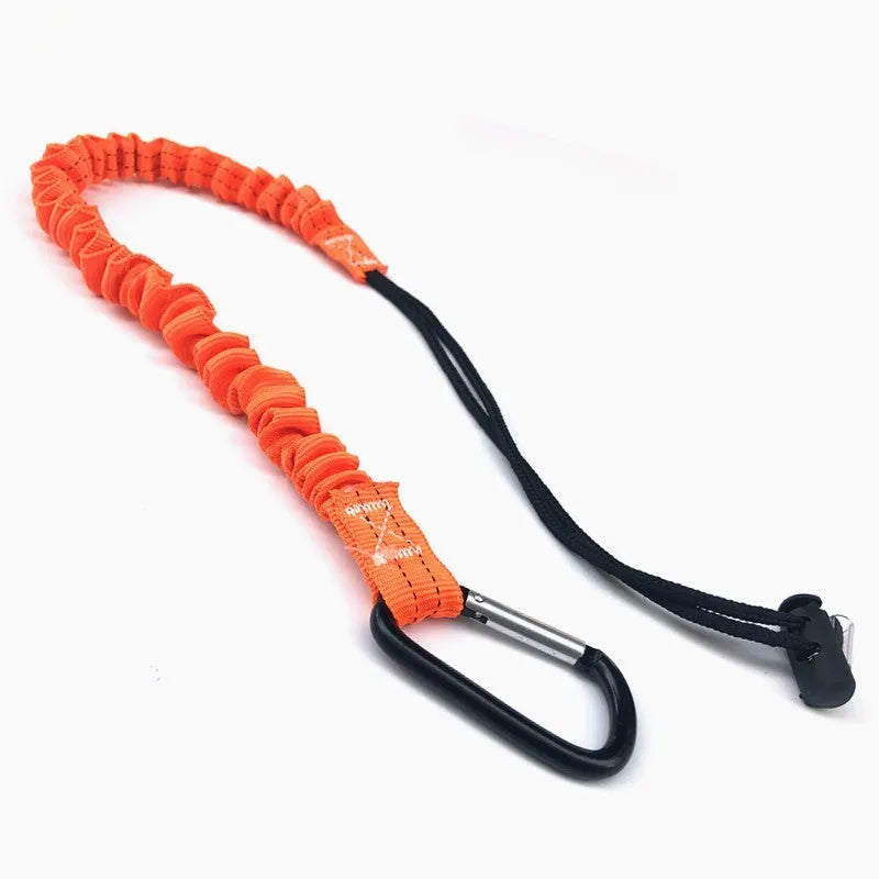 Orange 90cm fishing rod safety rope with anti-separation design