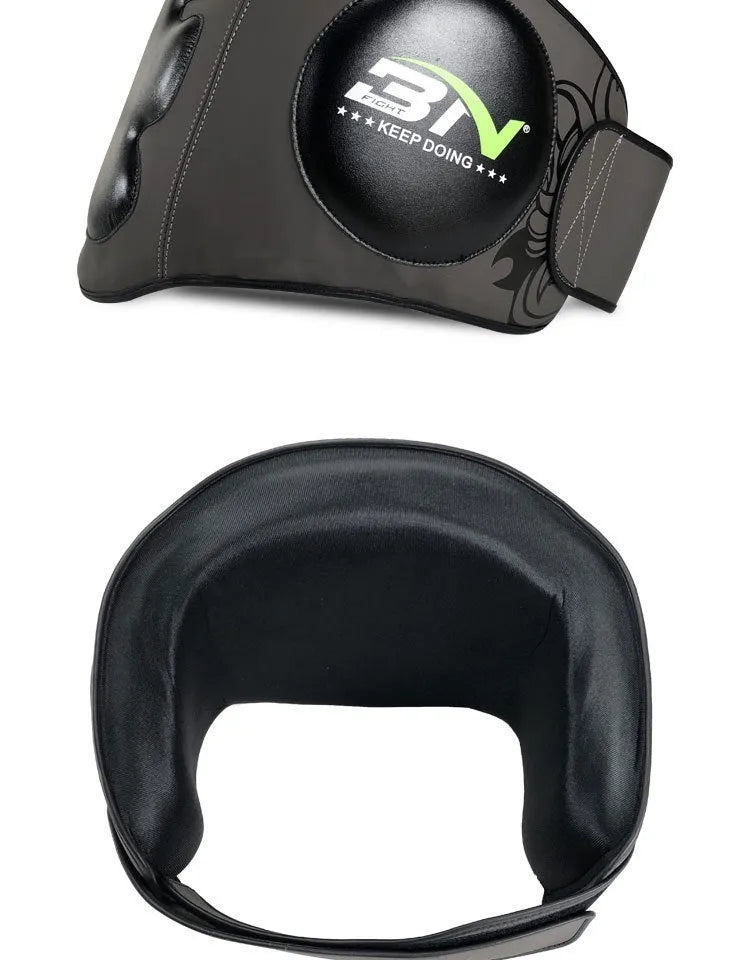 Sanda boxing waist protection target with thick foam padding in dark grey and khaki colour options