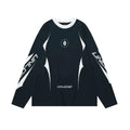 Grey khaki cotton pullover with drop shoulder sleeves and printed letter pattern