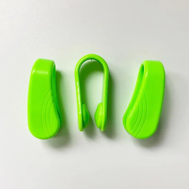 Tiger mouth massage clip acupoint massager in black, blue, green, and pink PP material