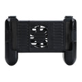Black Bluetooth cooling game controller for iPhone with extended battery life