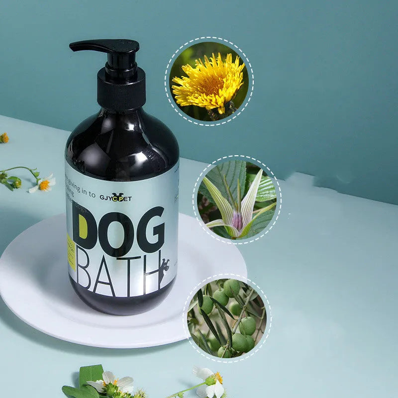 Dog Shower Gel 100ml antibacterial deodorant body wash for pets, plain style bottle