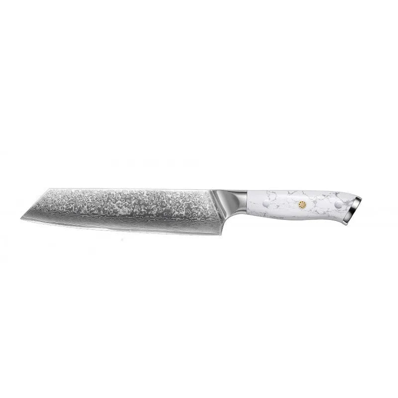 Damascus VG10 steel combined chef's knife with 21cm blade for multi-purpose kitchen use