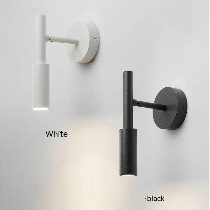 Modern simplicity wrought iron wall reading lamp 100x230mm black finish