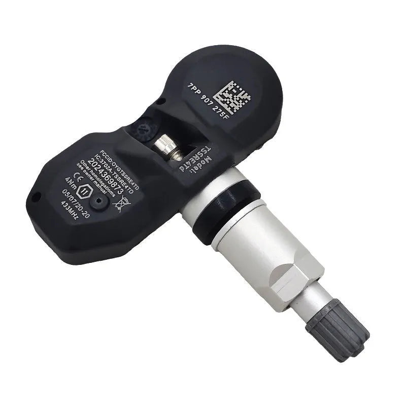 Black tyre pressure monitor component for Audi vehicles with single unit packaging