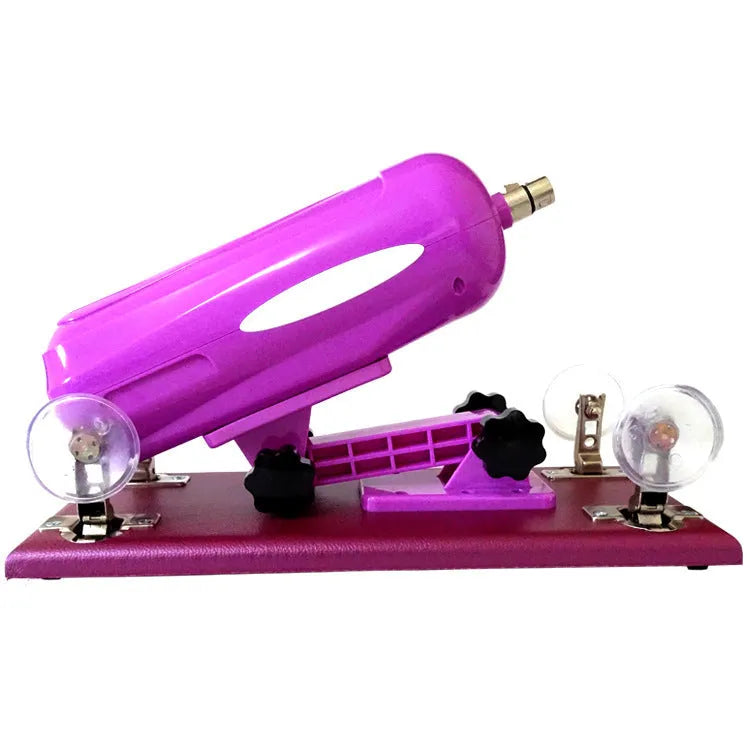 Bobb automatic telescopic thrusting PVC sex toy in black, purple or pink colours measuring 37cm by 15cm