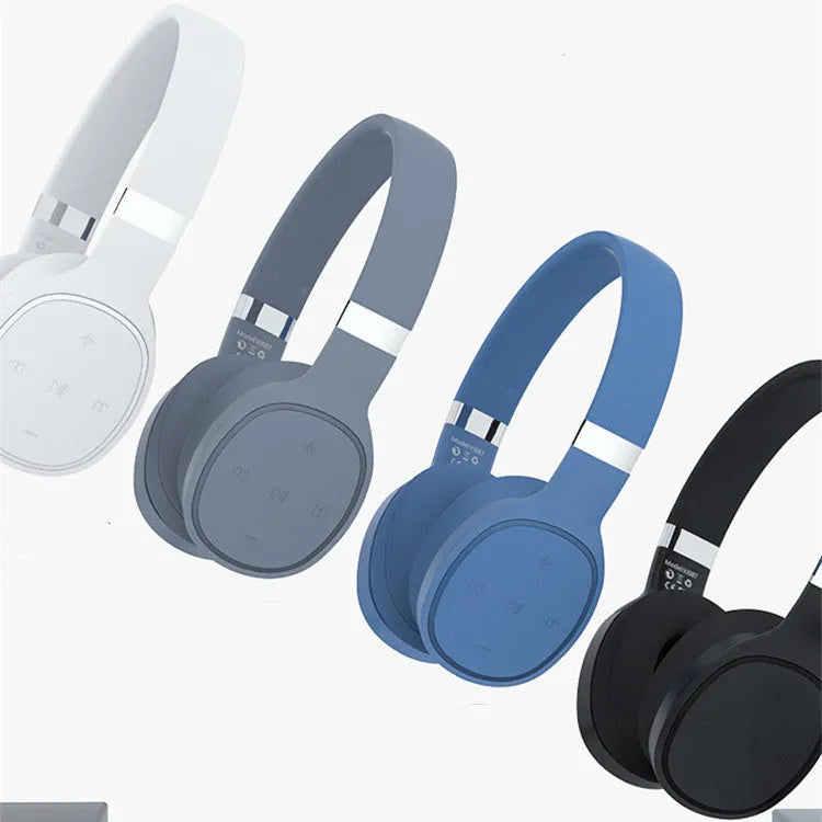Wireless Bluetooth headset with 40mm ear cups and padded headband, available in Black