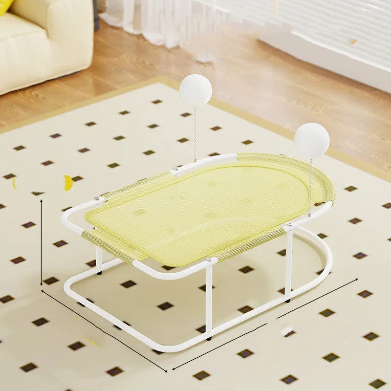 Large fabric cat kennel with breathable bracket design in grey colour option
