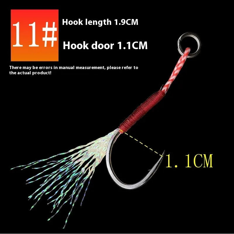Bright wire iron plate single fishhook for binding lead bait in fishing