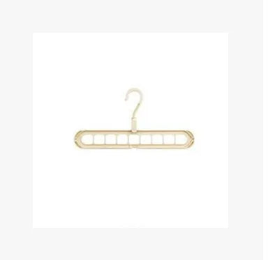 Plastic clothes hanger with 360° rotating hook, 33 cm length, in assorted colours