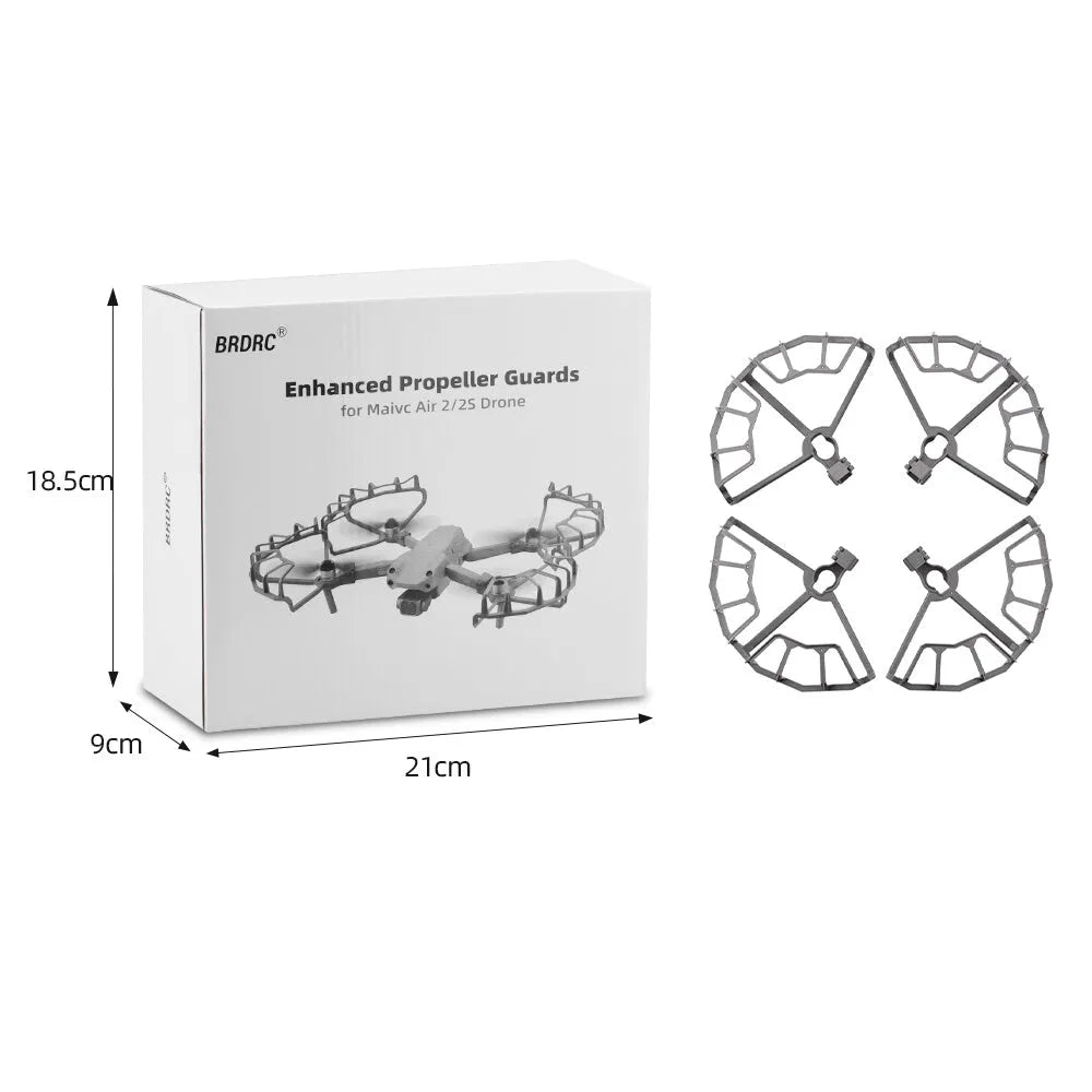Grey ABS plastic propeller anti-collision protection ring for DJI Mavic Air 2 and Air 2S drones.