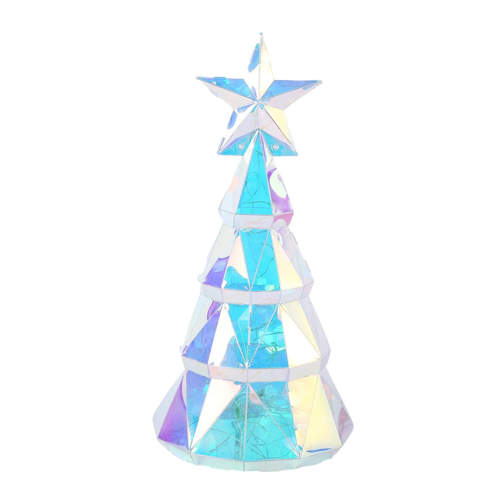 Colourful cartoon Christmas tree light decoration measuring 14.5cm x 4.8cm x 20cm