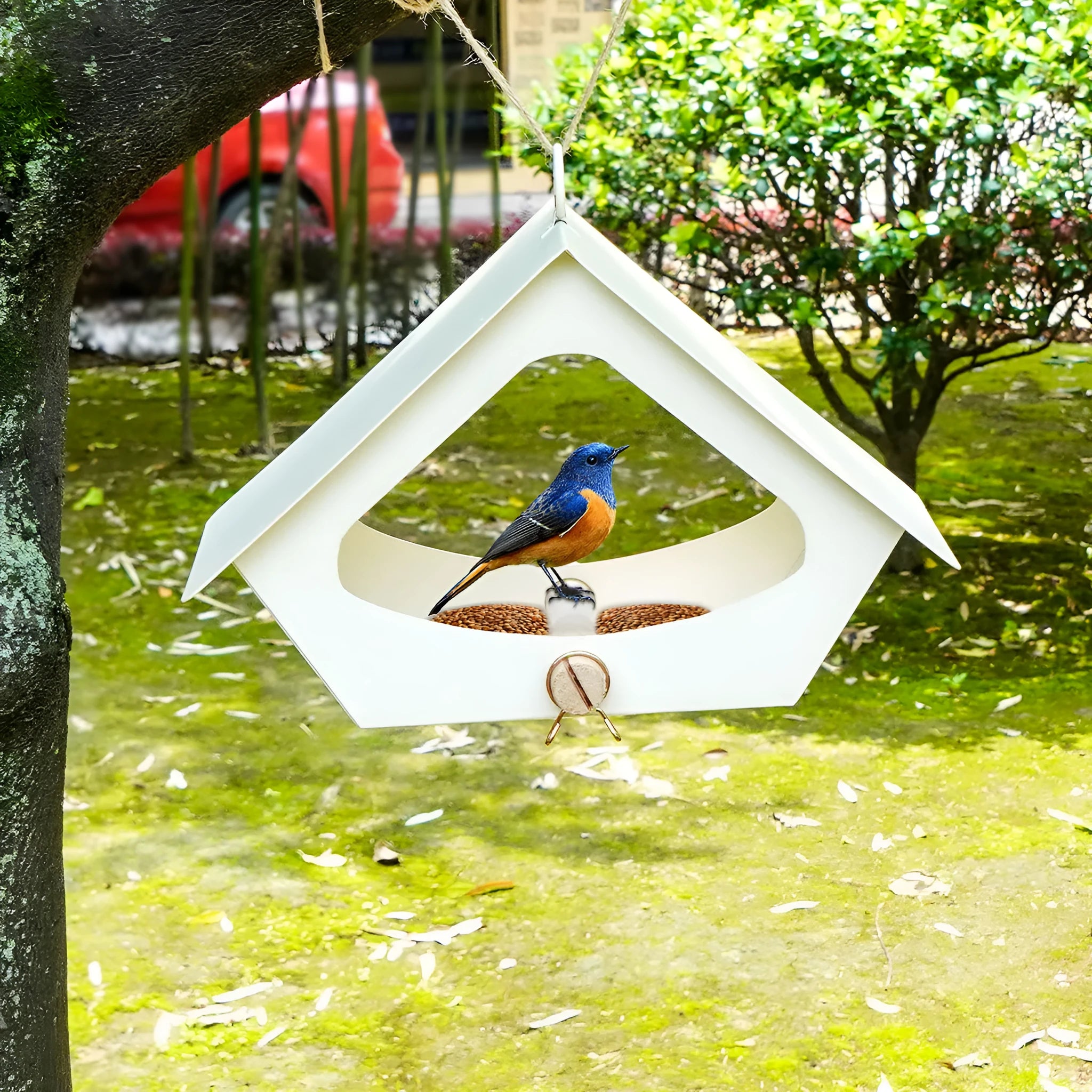 European-style iron bird nest with anti-rain design for outdoor courtyard decoration, in colour NL-01H or NL-01B
