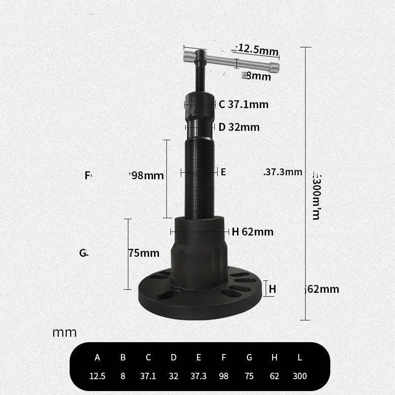 Brake drum dismantlement tool for electric tricycles with chrome vanadium steel construction