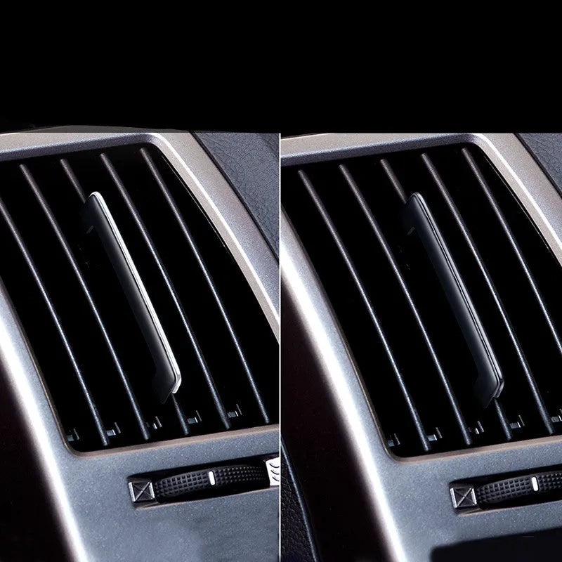 Baseus car perfume aromatherapy air vent clip in black electroplated finish with refill sticks