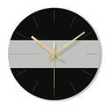 Transparent tempered glass wall clock showing time on clear circular face with minimalist markings