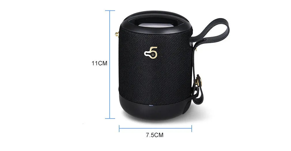 Wireless portable mini waterproof bluetooth speaker in multiple colours with carrying strap