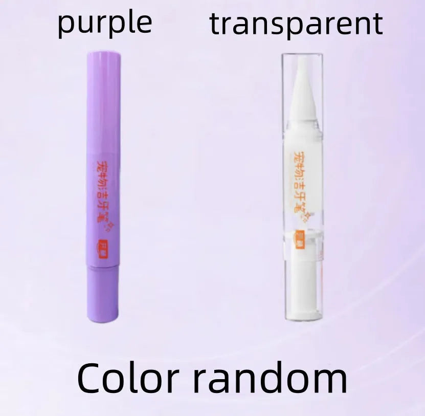 Pet toothbrush pen for dog and cat teeth whitening and tartar removal, 5ml liquid solution