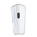 White plastic pulse calf massager with mechanical controls for infrared physiotherapy and electrotherapy leg massage