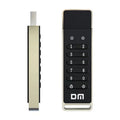 64GB metal USB 3.0 flash drive with fingerprint sensor and encryption button