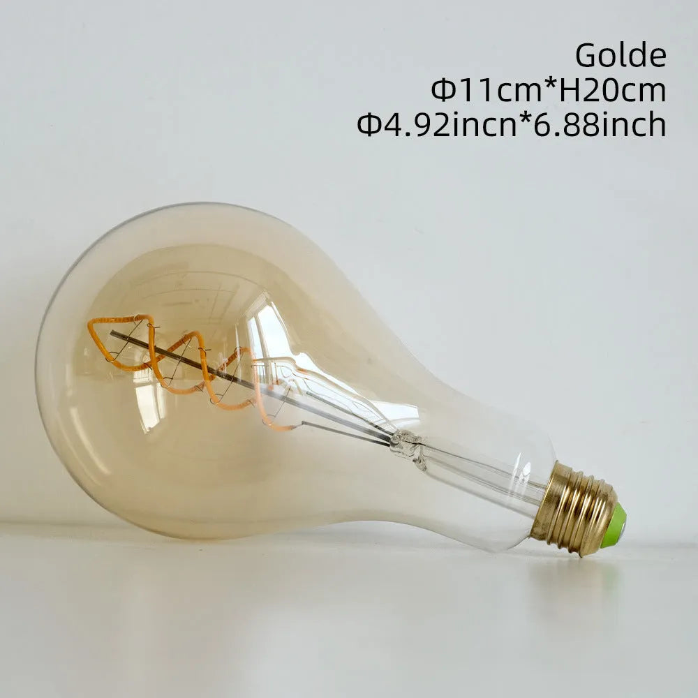 A110 double spiral golden LED soft light strip measuring 110mm by 200mm