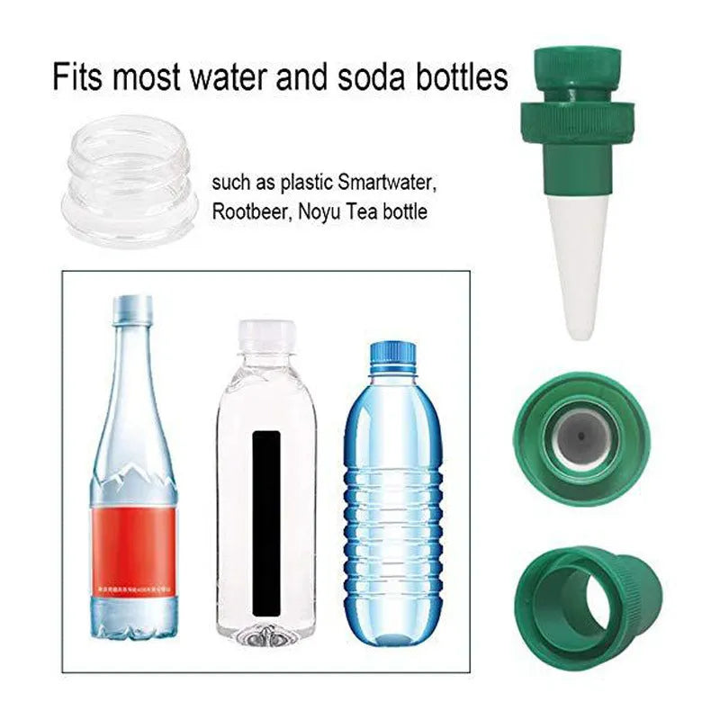 Green ceramic dripper for cola bottle garden irrigation