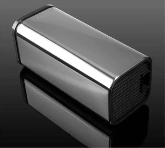 Stainless steel kitchen tool holder with storage bucket in black or white