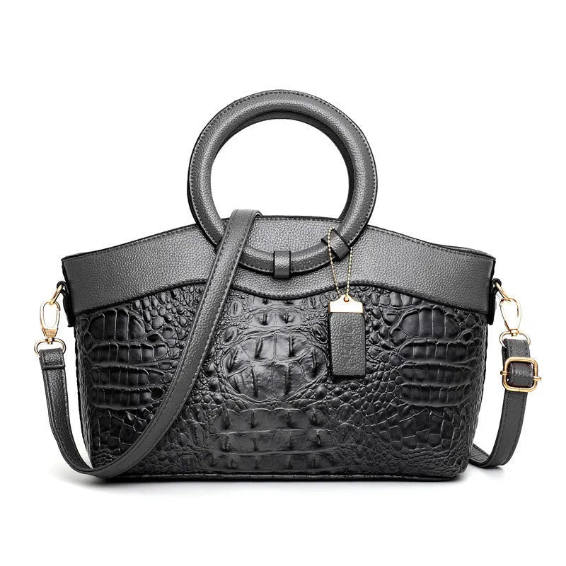 Casual fabric ladies shoulder bag in multiple colours with zipper closure and internal organisers.
