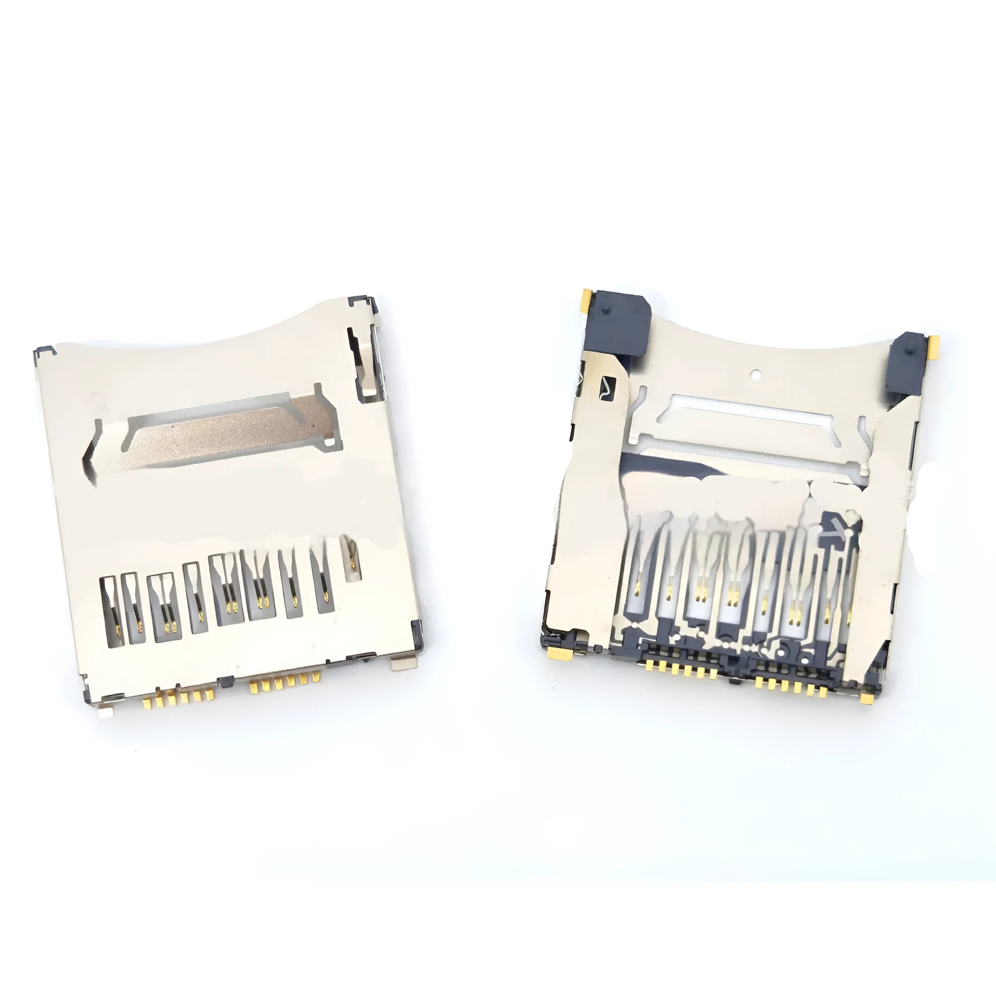 Alloy camera memory card slot replacement part with high foot and low foot options